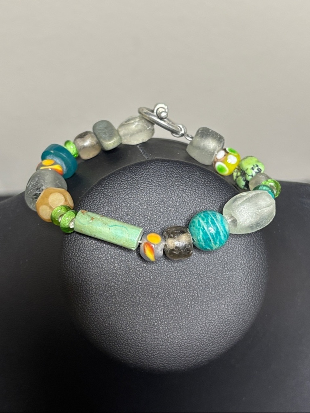 Glass Sea Life Nautical Colors Beaded Bracelet
